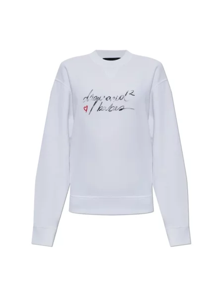 Bluza Dsquared2 z nadrukiem biała