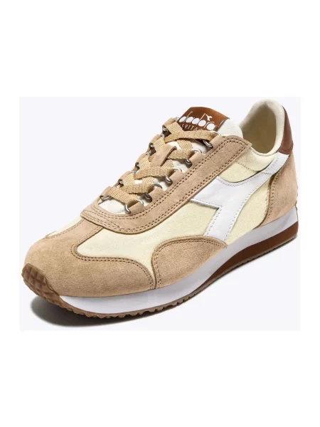Sneakersy Diadora płócienne brązowe