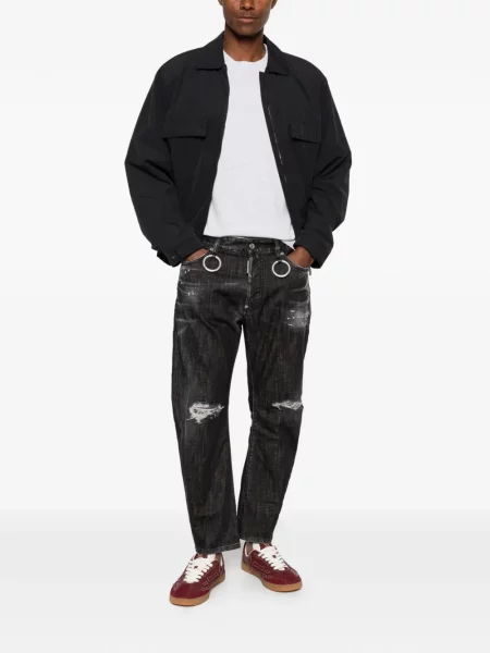 Blugi Dsquared2 zdrențuiți negru