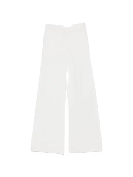 Pantaloni Max Mara alergare alb