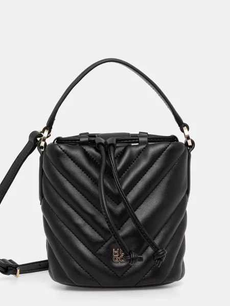 Torbica HUGO Chris QU_Drawstr črna