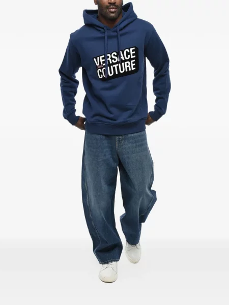 Hoodie Versace Jeans Couture μπλε