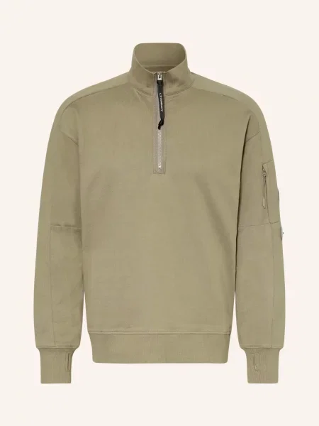 C.P. Company Mikina S Límcem Troyer khaki