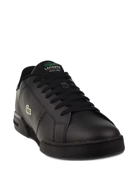 Sneakerși Lacoste din piele negru