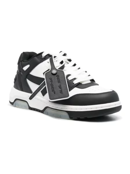 Sneakersy Off-white skórzane biznesowe białe