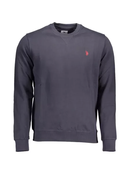 Pulover U.s. Polo Assn. cu broderie albastru