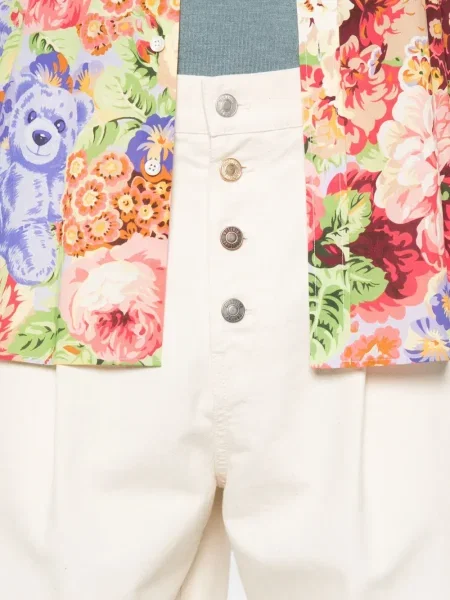 Pantaloni Moschino alb