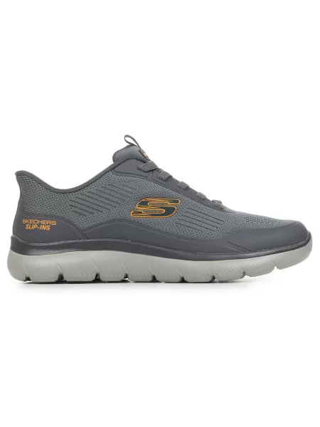 Pletené tenisky Skechers šedé