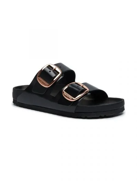 Birkenstock De piele șlapi Arizona negru