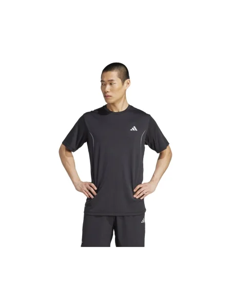 ADIDAS PERFORMANCE Tricou funcțional TECH APPAREL gri / negru alb