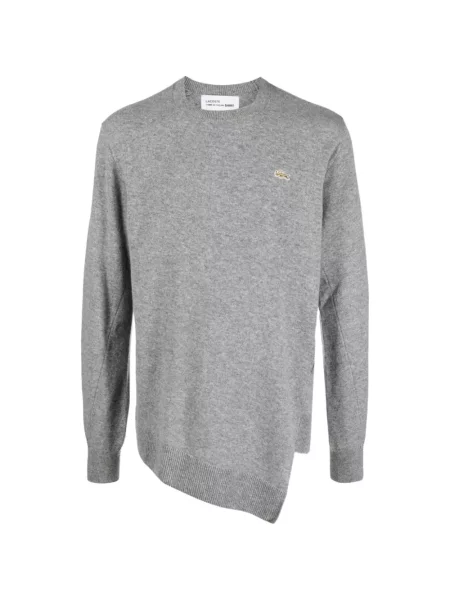 Pulover Comme Des Garçons Shirt de lână asimetric gri
