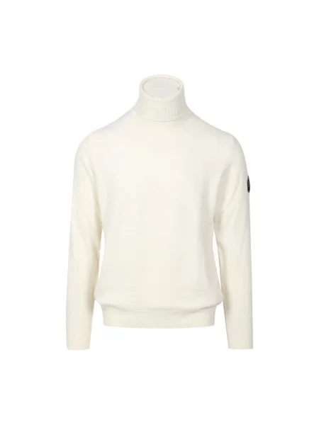 Golf Roy Rogers z wysokim kołnierzem z kaszmiru beżowy