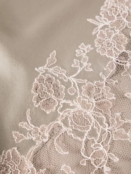 Rochie maxi Carine Gilson de mătase gri