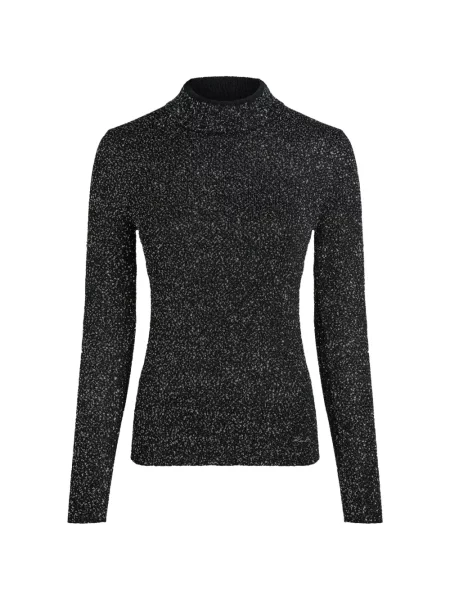 Top Karl Lagerfeld cu paiete tricotate gri