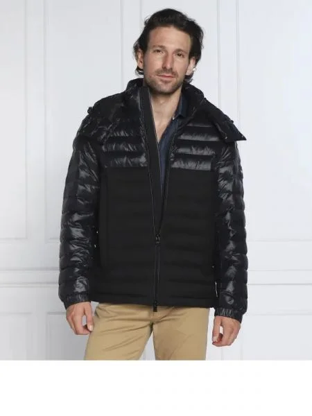 BOSS BLACK geacă darula | relaxed fit cu adaos de lână negru