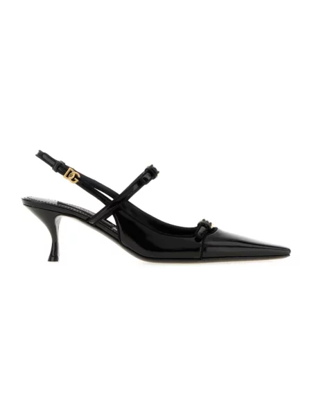 Czółenka Dolce And Gabbana skórzana czarna