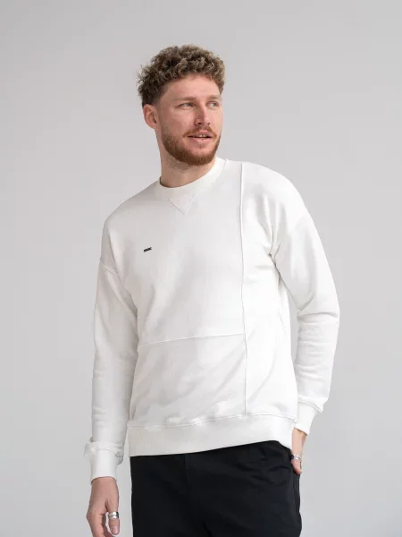 Світшот TeamV Basic бавовна/поліестер білий