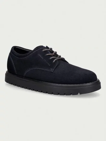 Armani Exchange pantofi pentru bărbați din piele întoarsă