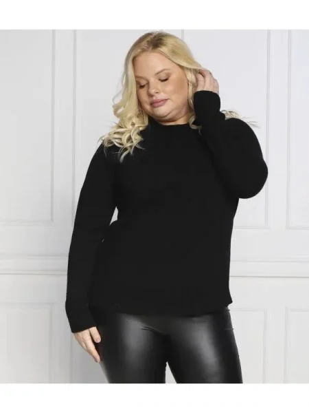 Persona by Marina Rinaldi Pulover AIRONE plus size | z dodatkiem wełny i kaszmiru negru
