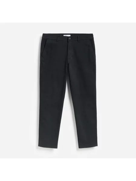 Reserved Kalhoty chino slim fit ocelově modrá