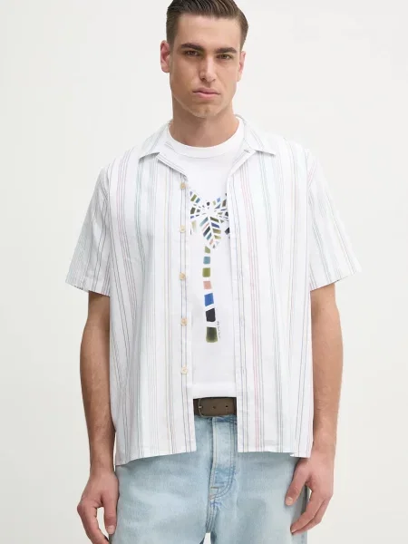 PS Paul Smith cămașă din bărbați regular alb