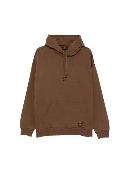 Bluza z kapturem Levi's z kapturem brązowa