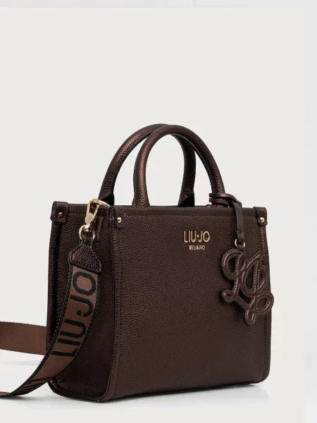 Crossbody kabelka Liu Jo z ekologickej kože hnedá