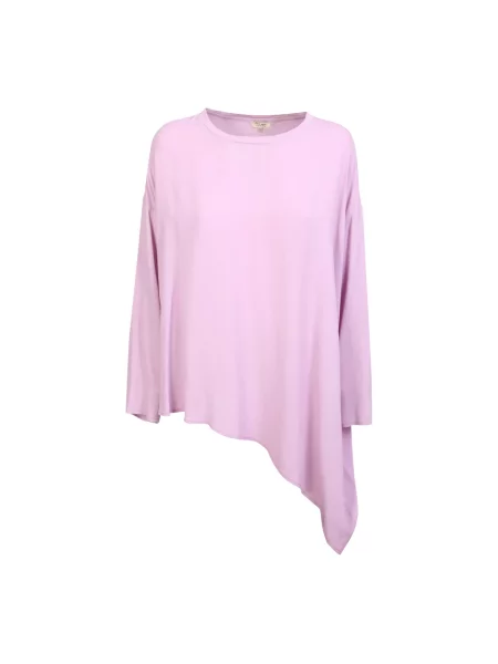 Top Her Shirt asymetryczny fioletowy