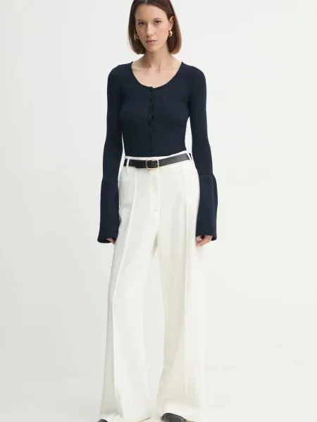 Вовняний кардиган Herskind Liw легкий синій