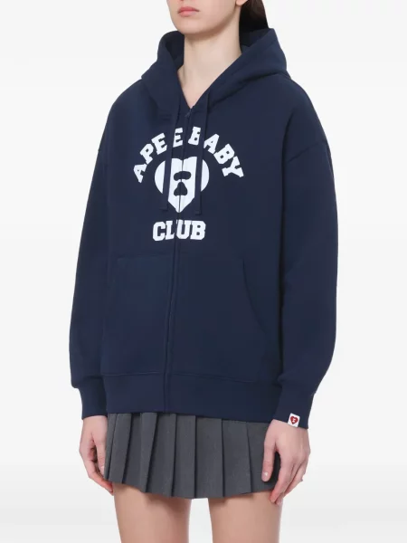 Суичър с качулка Apee™ By *a Bathing Ape® с принт синьо