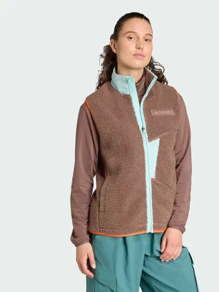 Жилет з утеплювачем adidas перероблений коричневий