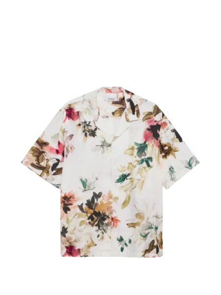 Cămașă Simkhai cu model floral cu imagine alb
