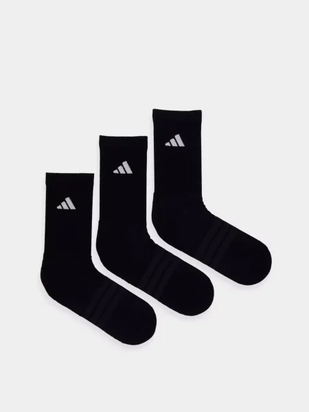 Adidas CUSHIONED CREW SOCKS Набір шкарпеток Унісекс Бавовна/поліестер чорний