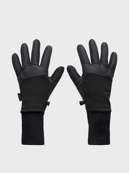 Флісові рукавички Under Armour для бігу чорні