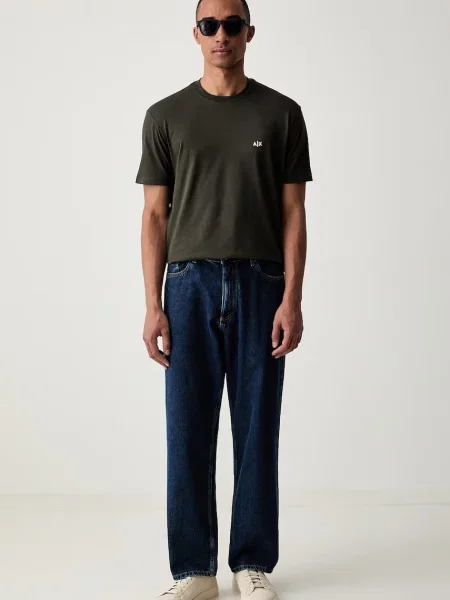 Armani Exchange tricou pentru bărbați din verde