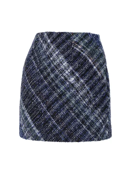 Spódnica mini Missoni tweedowa niebieska