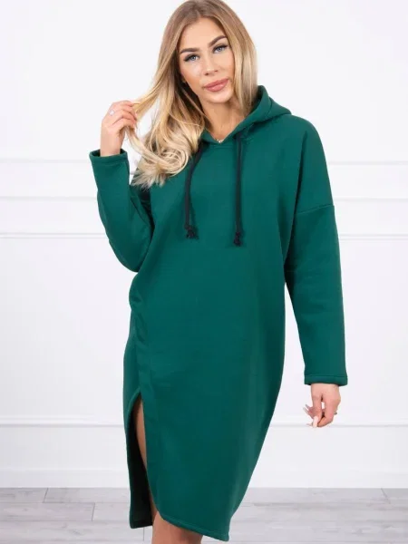 Rochie Kesi cu glugă de costum verde