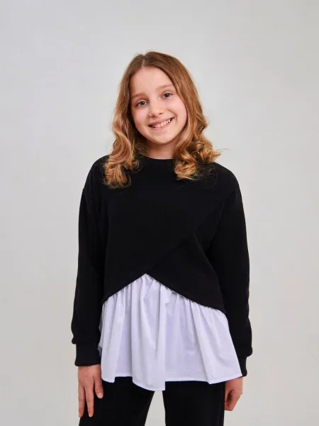 Дитячий Світшот SMIL чорний