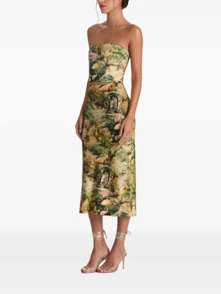 Top Alice + Olivia cu imagine verde
