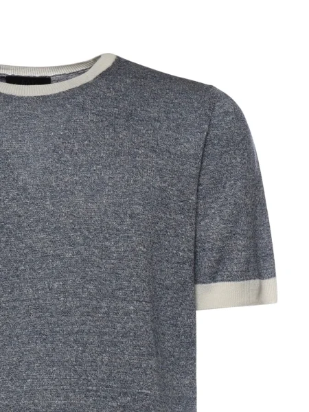 Tricou Fay scurt albastru