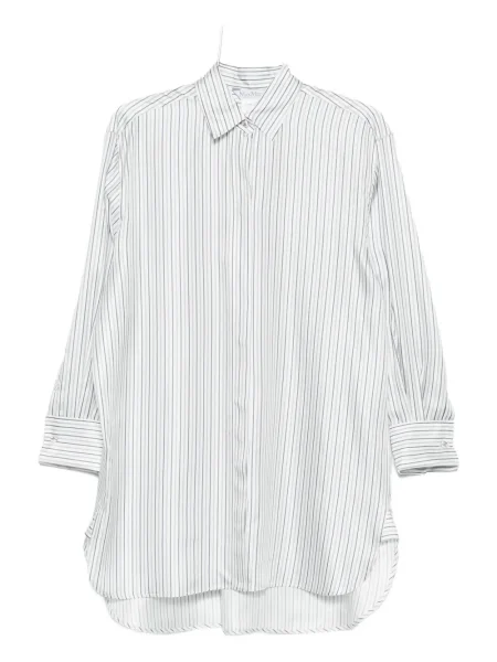 Jedwabna mała sukienka mini Max Mara garniturowa biała