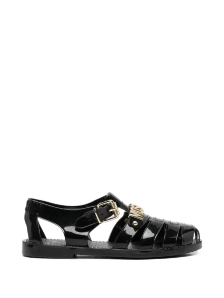 Sandale Moschino cu autograf negru