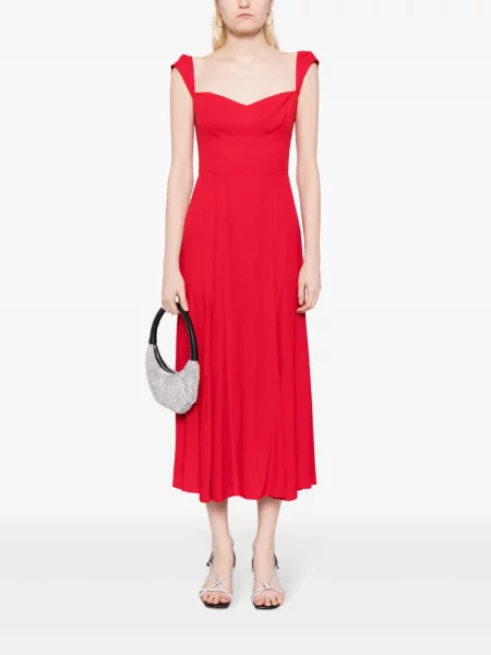 Rochie midi Reformation până la genunchi de costum roșu