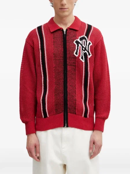 Cardigan No Problemo tricotate roșu