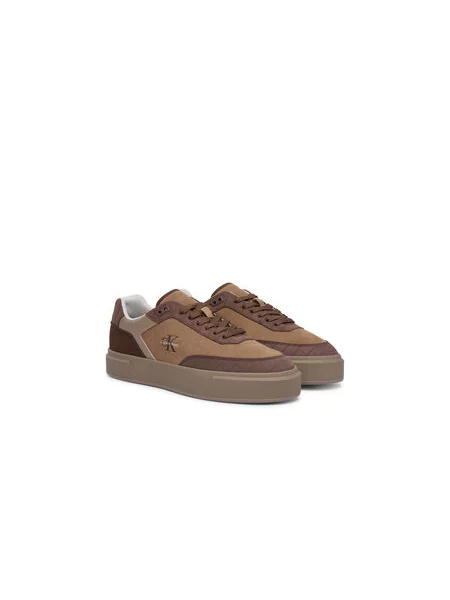 Tenisice Calvin Klein Prime Cupsole Laceup Nu-Su Croc smeđa