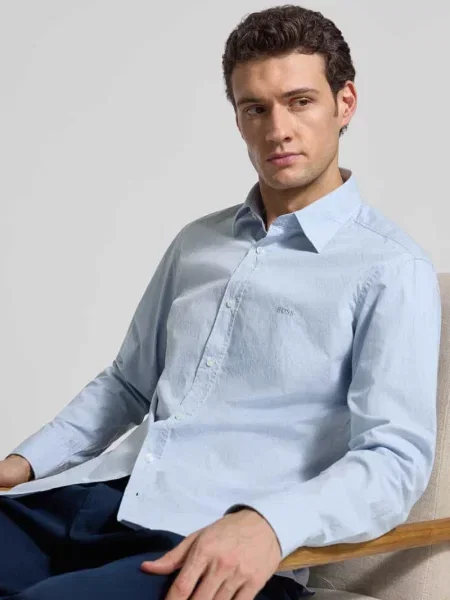 Koszula casualowa o kroju regular fit z Mieszanka bawełny Model Boss Orange