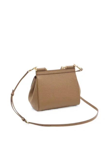 Geantă shopper Dolce & Gabbana din piele maro
