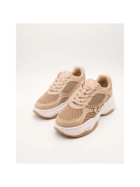 Sneakerși Guess bej