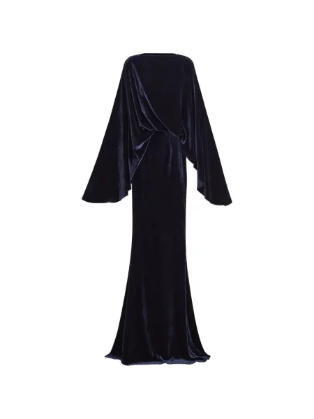 Rochie maxi Taller Marmo de catifea albastru