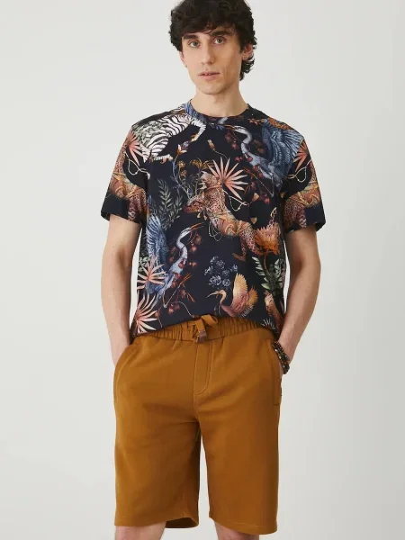 Тениска Medicine с десен черно